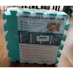 Foam Puzzle Play Mat 18 Tiles 11.8x11.8 in Each Soft EVA Interlocking Baby Kids